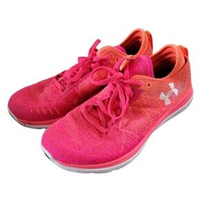 Under Armour Threadborne Fortis Running Shoes Pink Orange Size 8.5